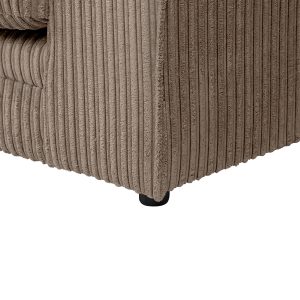 Dylan Jumbo Cord 3+2 Seater Fabric Sofa in Coffee - Image 11