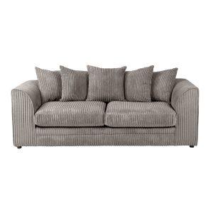 Dylan Jumbo Cord 3+2 Seater Fabric Sofa in Grey Dylan Jumbo Cord 3+2 Seater Fabric Sofa in Grey - Image 5