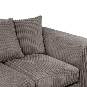 Alternative view of Dylan Jumbo Cord 3+2 Seater Fabric Sofa in Grey