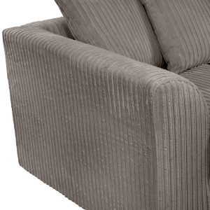 Dylan Jumbo Cord 3+2 Seater Fabric Sofa in Grey Dylan Jumbo Cord 3+2 Seater Fabric Sofa in Grey - Image 10