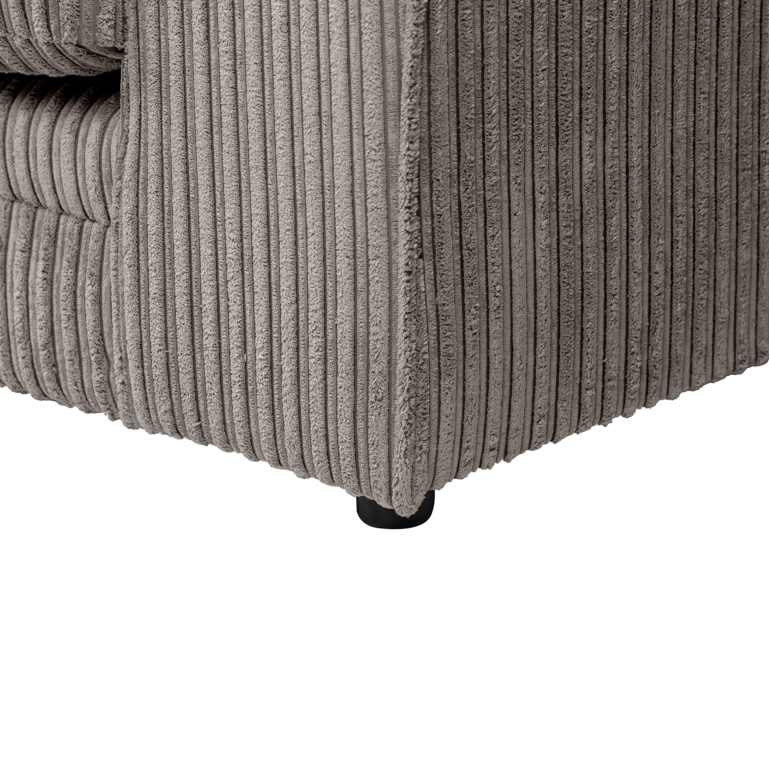 Dylan Jumbo Cord 3+2 Seater Fabric Sofa in Grey Dylan Jumbo Cord 3+2 Seater Fabric Sofa in Grey - Image 11