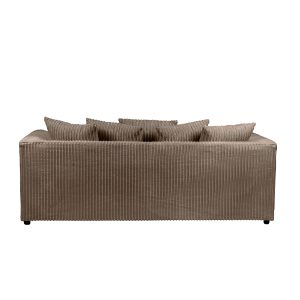 Dylan Jumbo Cord 3+2 Seater Fabric Sofa in Coffee - Image 8