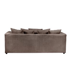 Dylan Jumbo Cord 3+2 Seater Fabric Sofa in Chocolate - Image 8