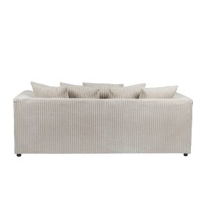 Dylan Jumbo Cord 3+2 Seater Fabric Sofa in Cream Dylan Jumbo Cord 3+2 Seater Fabric Sofa in Cream - Image 8
