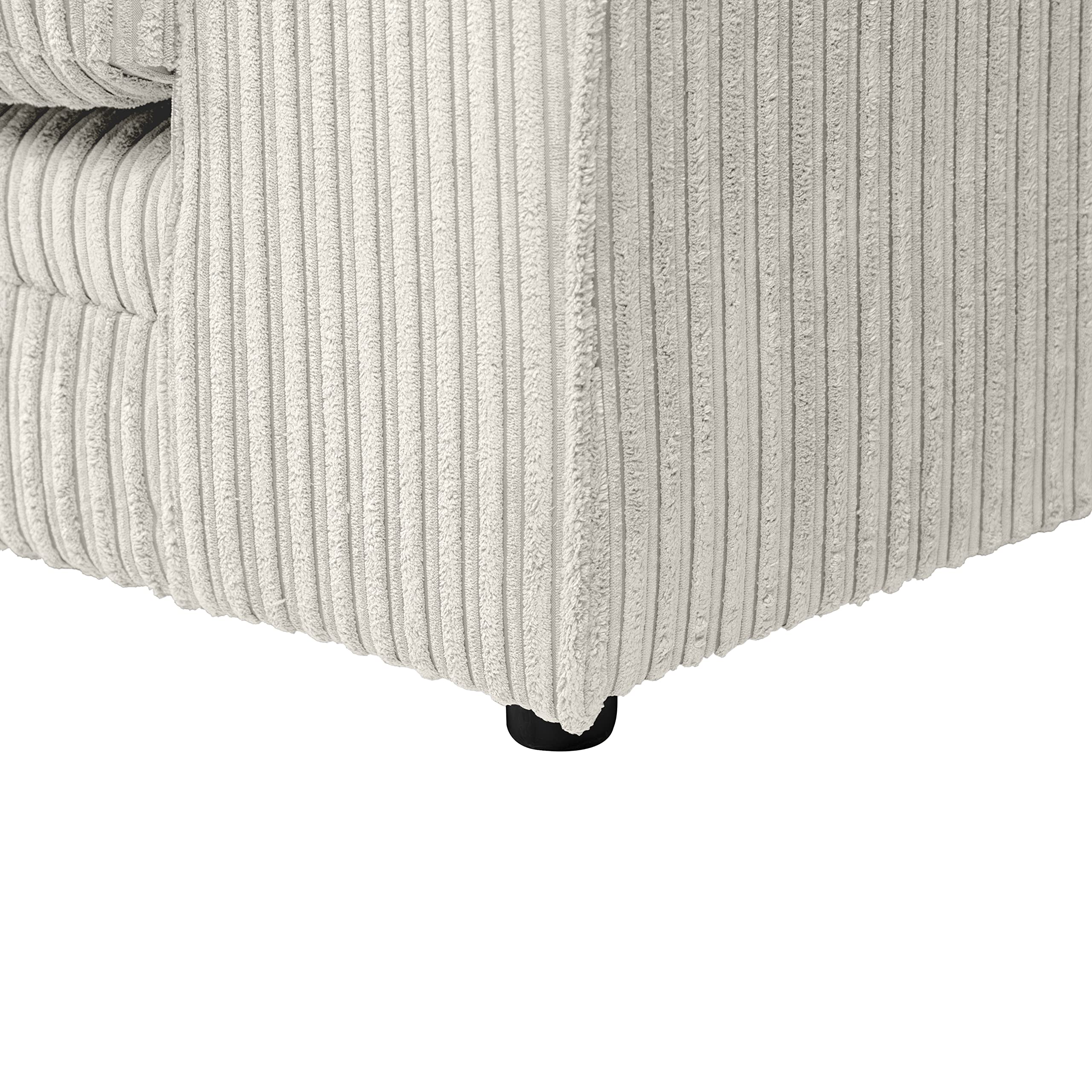 Dylan Jumbo Cord 3+2 Seater Fabric Sofa in Cream Dylan Jumbo Cord 3+2 Seater Fabric Sofa in Cream - Image 10