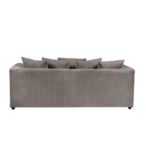Dylan Jumbo Cord 3+2 Seater Fabric Sofa in Grey Dylan Jumbo Cord 3+2 Seater Fabric Sofa in Grey - Image 6