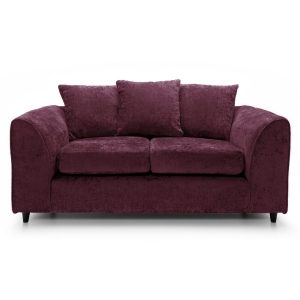 Dylan Chenille 3+2 Seater Fabric Sofa in Aubergine Dylan Chenille 3+2 Seater Fabric Sofa in Aubergine - Image 3