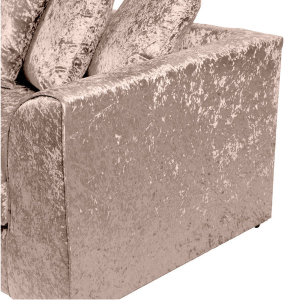 Alternative view of Dylan Crushed Velvet 3+2 Seater Fabric Sofa in Mink