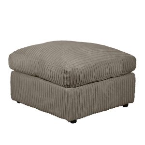 Enhance Your Home Decor with A Leather Armchair Dylan Jumbo Cord Fabric Footstool in Coffee