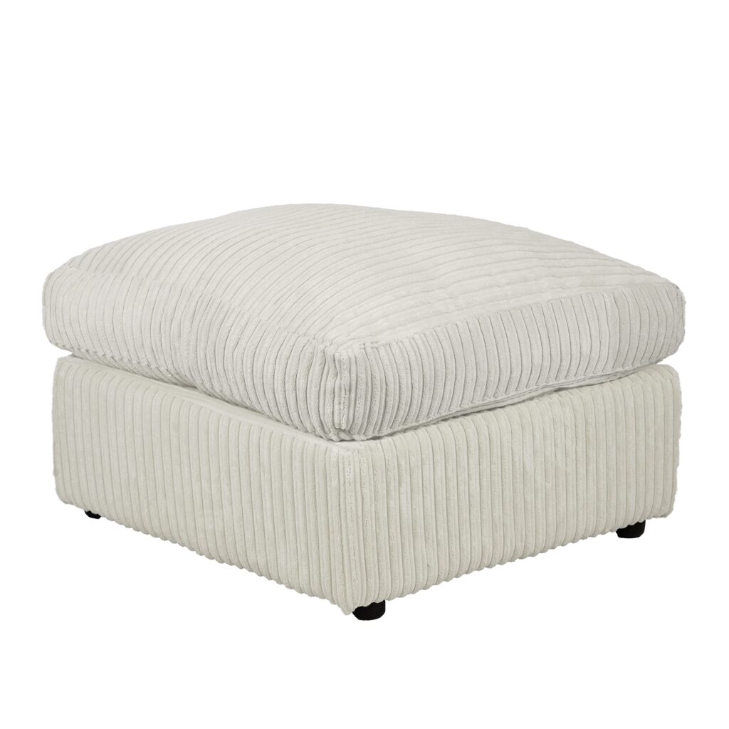 dylan cream footstool jumbo cord