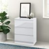 Carlton 3 Drawer Cabinet in Gloss White