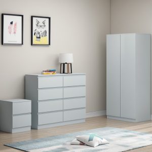 Carlton 8 Drawer Cabinet in Matt White - Image 4