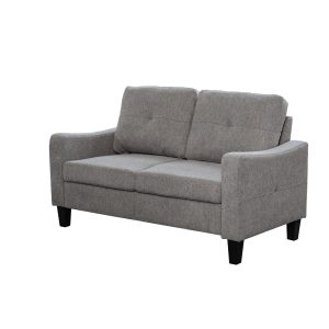 Berkley Linen 3+2 Seater Fabric Sofa in Grey Berkley Linen 3+2 Seater Fabric Sofa in Grey - Image 5