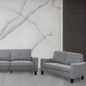 Berkley Linen 3+2 Seater Fabric Sofa in Grey Berkley Linen 3+2 Seater Fabric Sofa in Grey - Image 3
