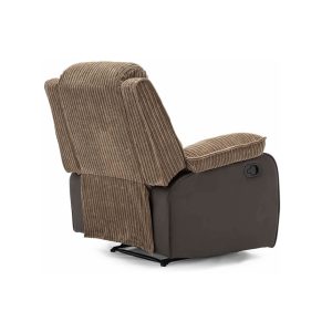 Preston Jumbo Cord Manual Recliner Armchair in Brown - Image 6