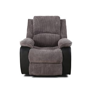 Preston Jumbo Cord Manual Recliner Armchair in Grey Preston Jumbo Cord Manual Recliner Armchair in Grey - Image 6