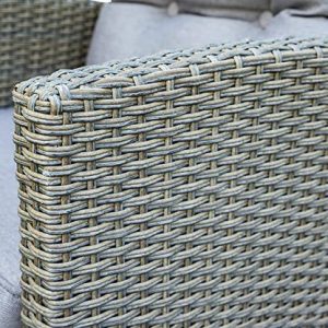 Mora Rattan 4 Seater Outdoor Conversation Set Garden Furniture Sofas with Coffee Table in Grey Mora Rattan 4 Seater Outdoor Conversation Set Garden Furniture Sofas with Coffee Table in Grey - Image 3