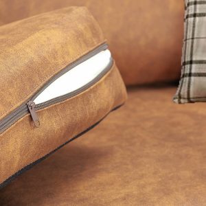Oakland Suede 4-5 Seater Corner Sofa in Tan Brown Fabric Oakland Suede 4-5 Seater Corner Sofa in Tan Brown Fabric - Image 4